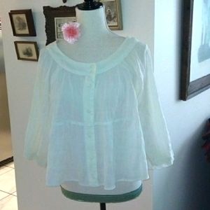 NWOT Free People Ivory Top Size S